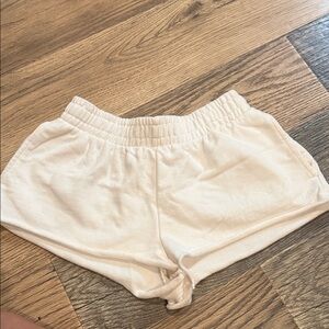 Garage Women's Athletic Cream Shorts